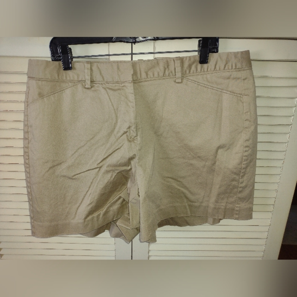 Lane Bryant Tan Khaki Bermuda Shorts